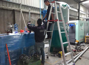 螺桿空壓機安裝現場合作工程案例 六